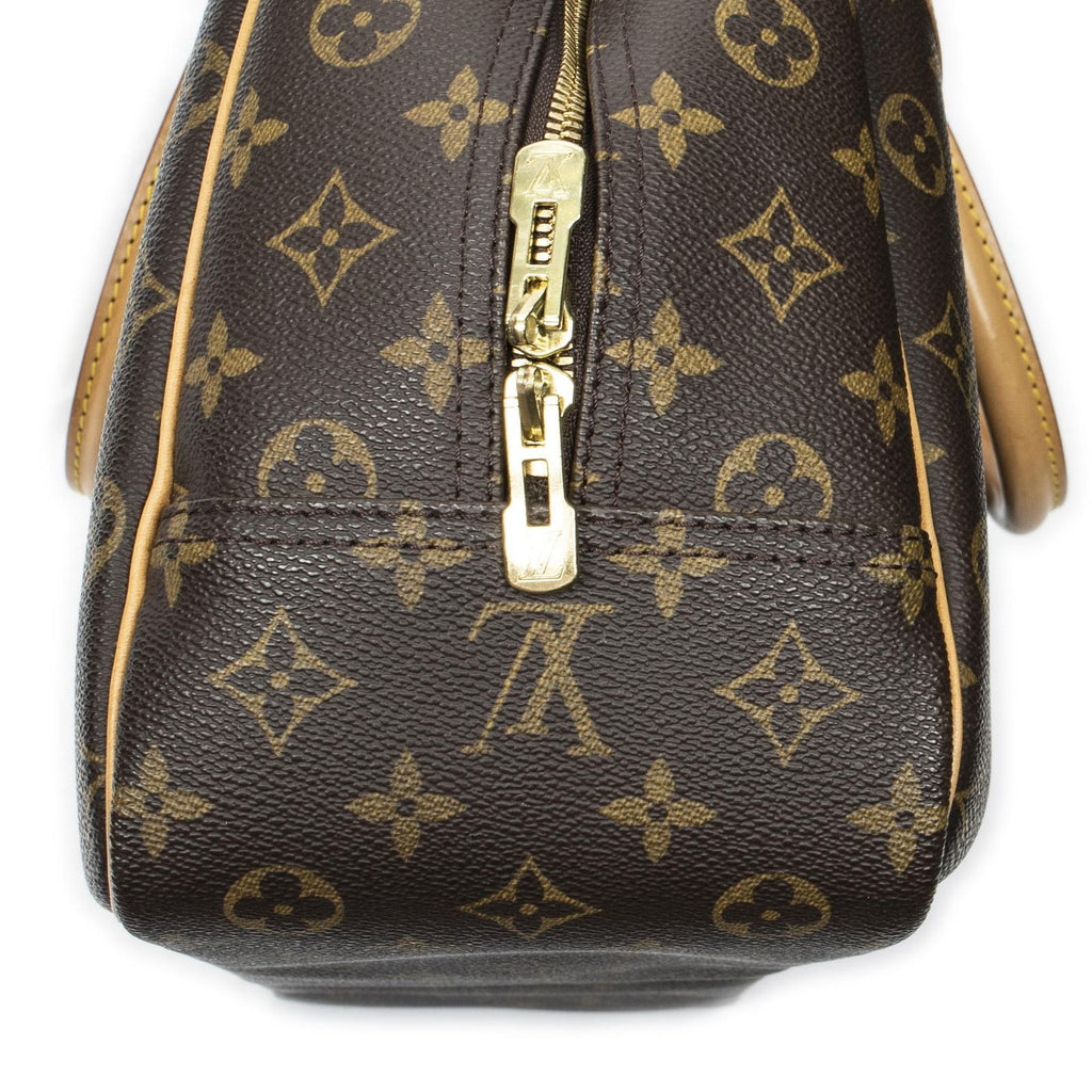 Louis Vuitton Deauville Brown Monogram Canvas Handbag — view 8