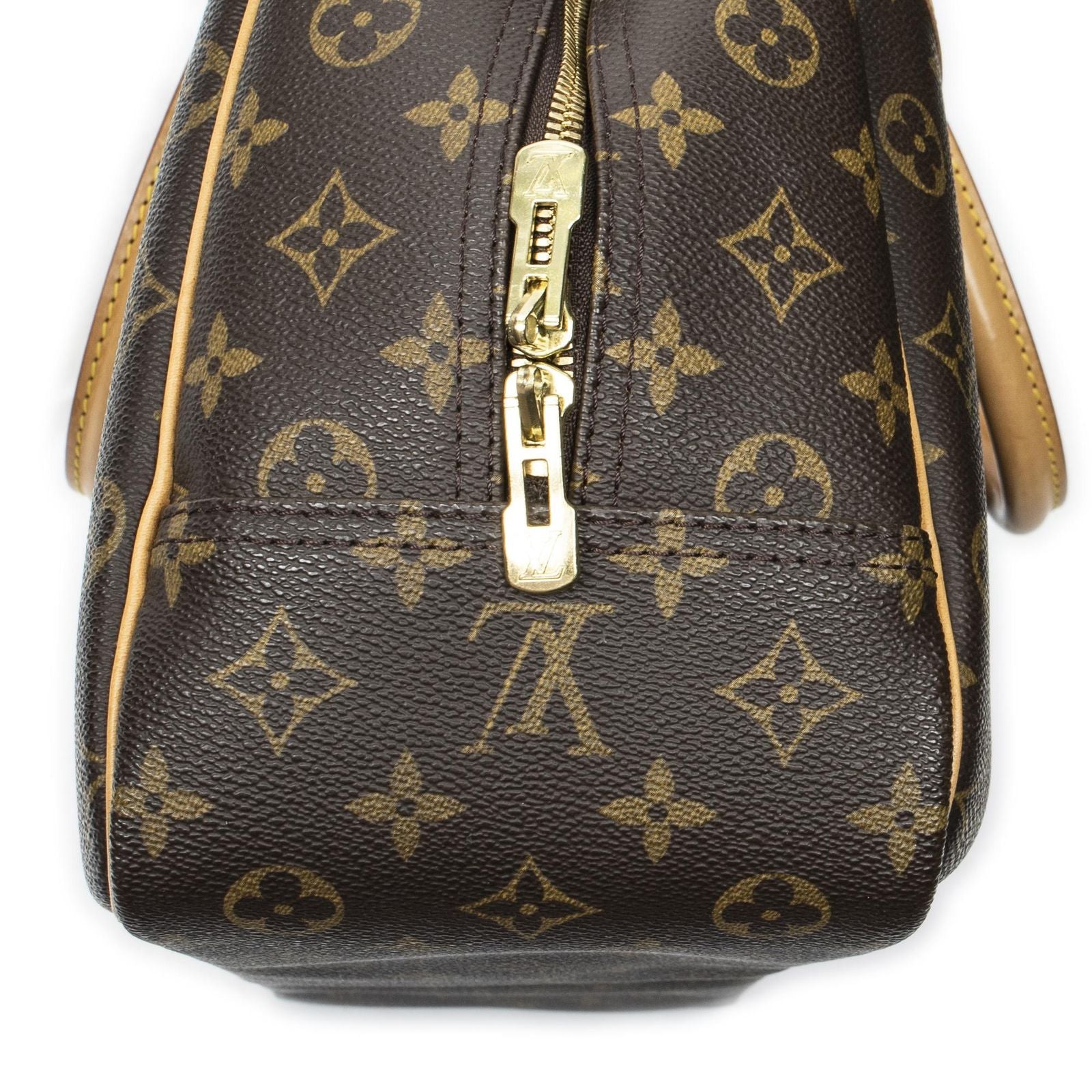 Louis Vuitton Deauville Brown Monogram Canvas Handbag — view 8