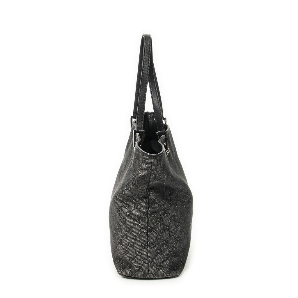 Gucci Vertical Tote Black GG Denim Canvas — view 4