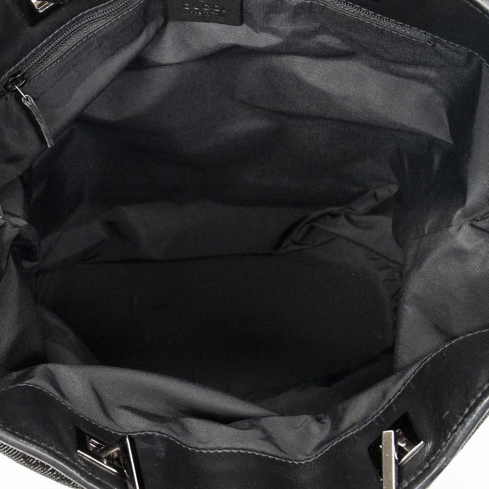 Gucci Vertical Tote Black GG Denim Canvas — view 9