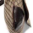 Celine Large Flap Messenger Beige Brown Macadam Canvas — view 7