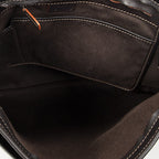 Celine Large Flap Messenger Beige Brown Macadam Canvas — view 9