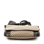 Celine Large Flap Messenger Beige Brown Macadam Canvas — view 6
