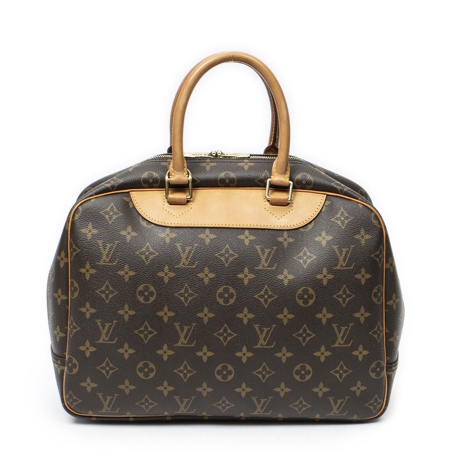 Louis Vuitton Deauville Brown Monogram Canvas Handbag — view 5