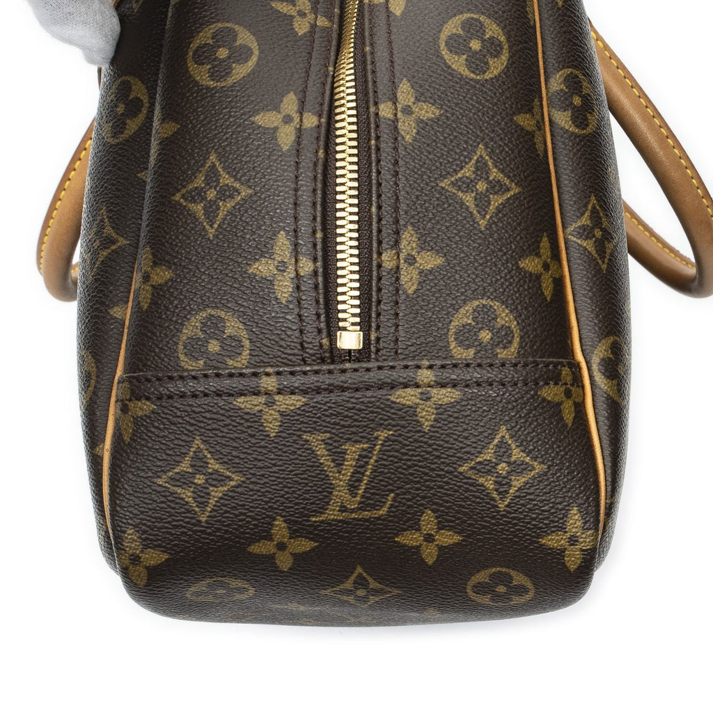 Louis Vuitton Deauville Brown Monogram Canvas Handbag — view 7