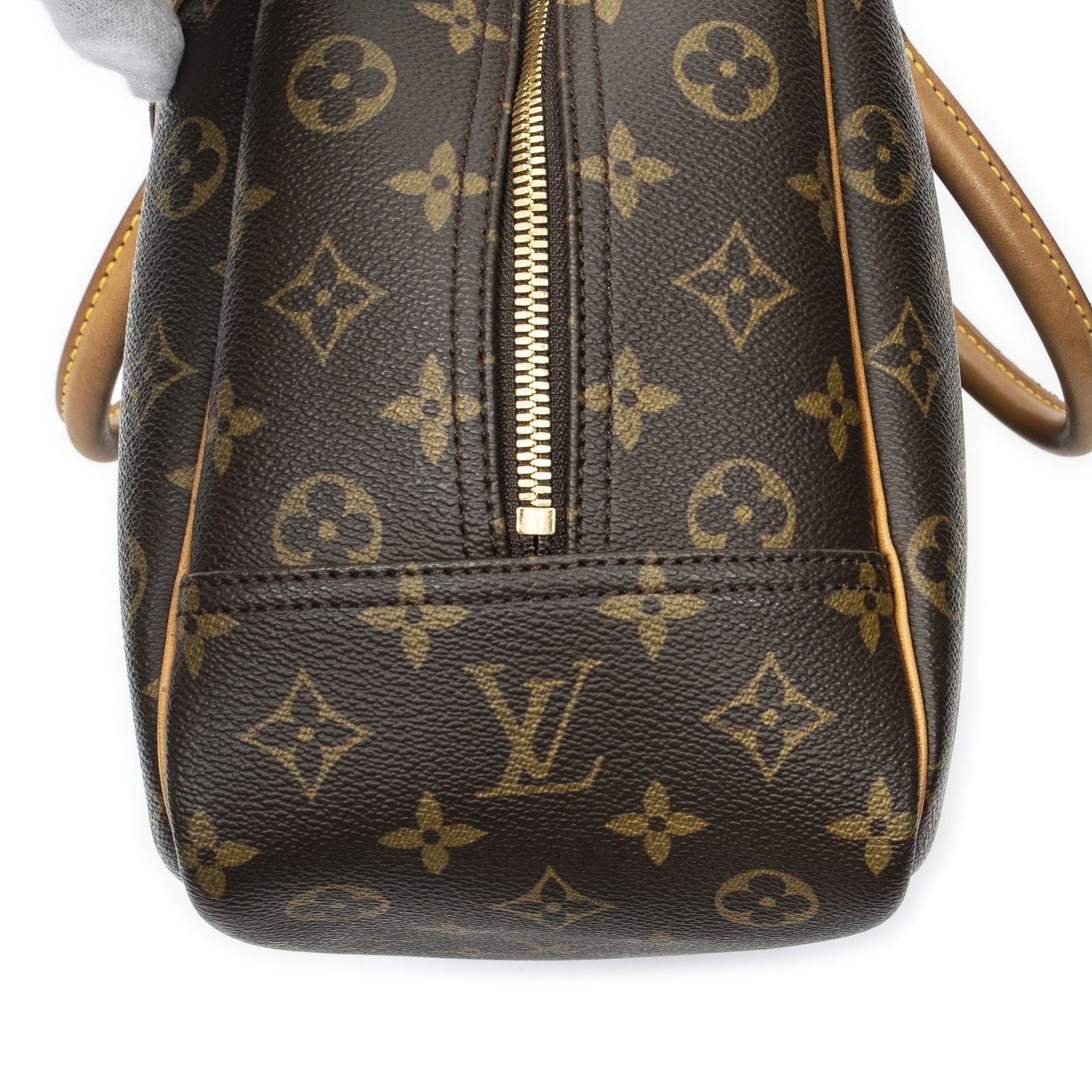 Louis Vuitton Deauville Brown Monogram Canvas Handbag — view 7