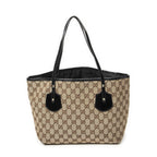 Gucci Serry Line Tote Black Beige GG Canvas — view 5