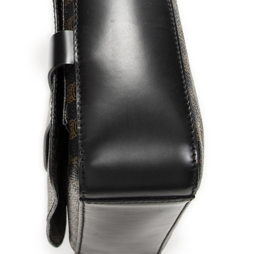 Celine Small Messenger Black Brown Macadam Canvas — view 8