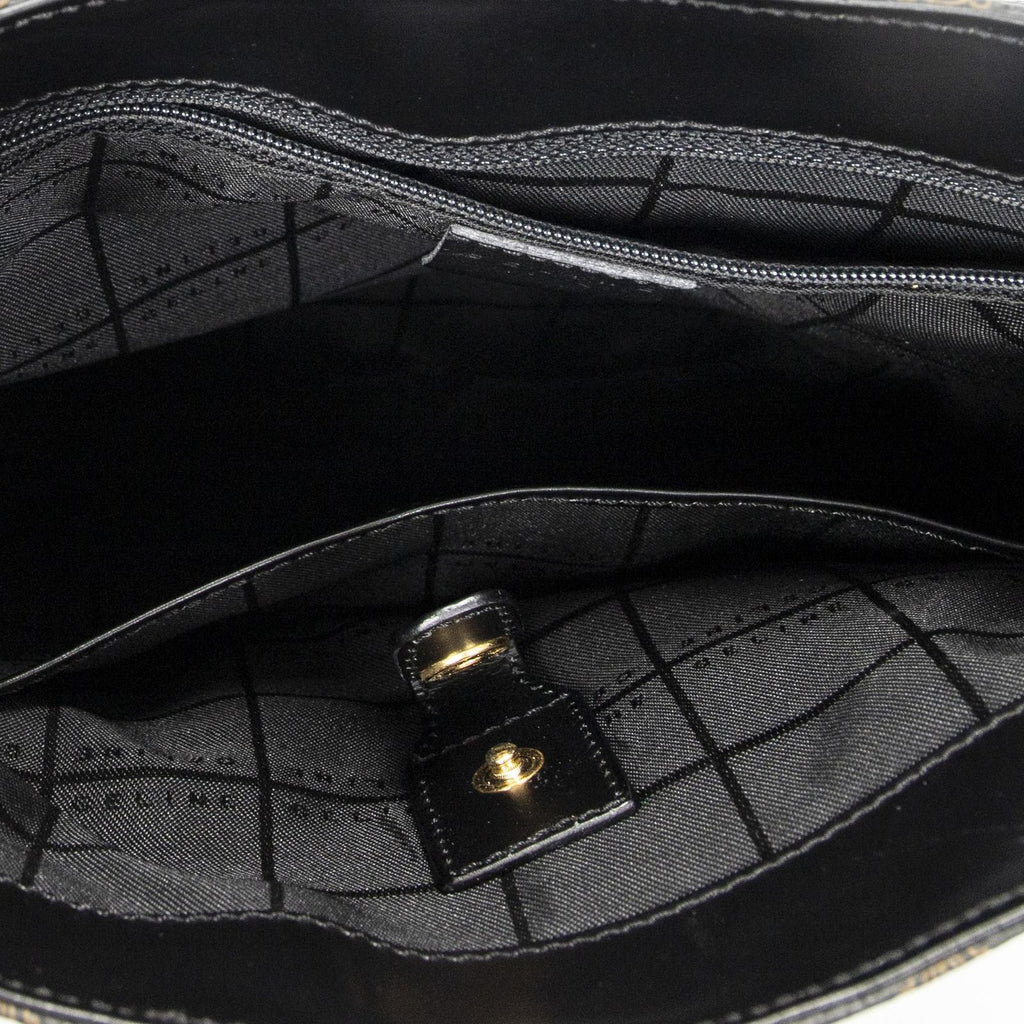 Celine Small Messenger Black Brown Macadam Canvas — view 9