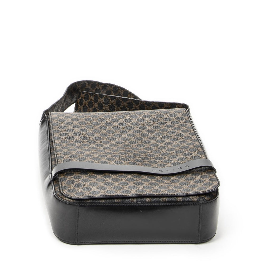 Celine Small Messenger Black Brown Macadam Canvas — view 6