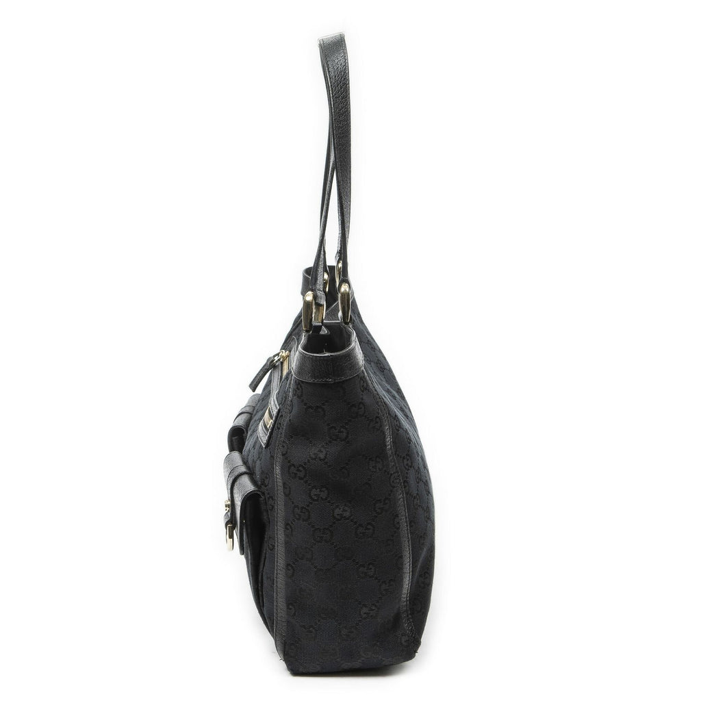 Gucci Abbey Pochette Black GG Canvas — view 3