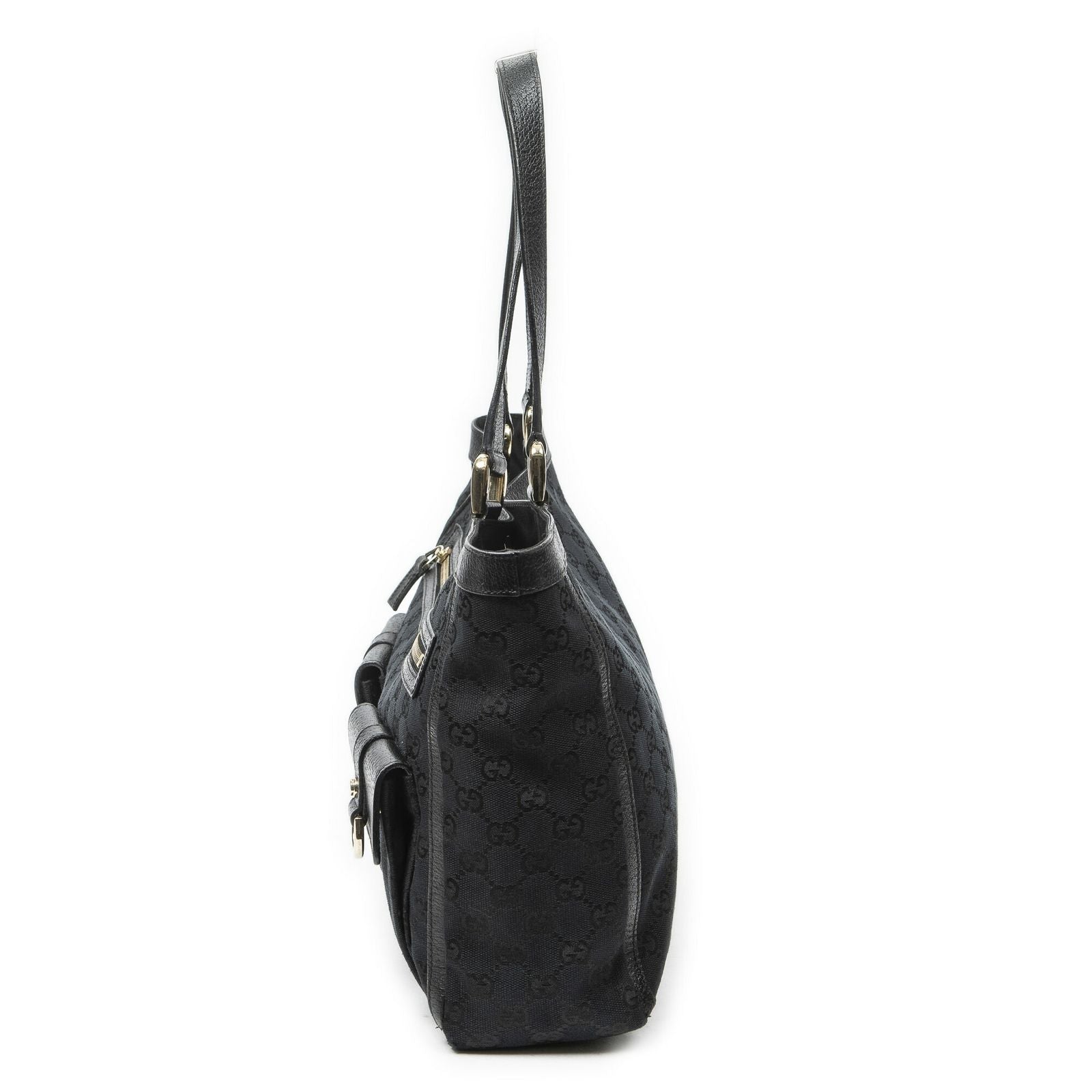 Gucci Abbey Pochette Black GG Canvas — view 3