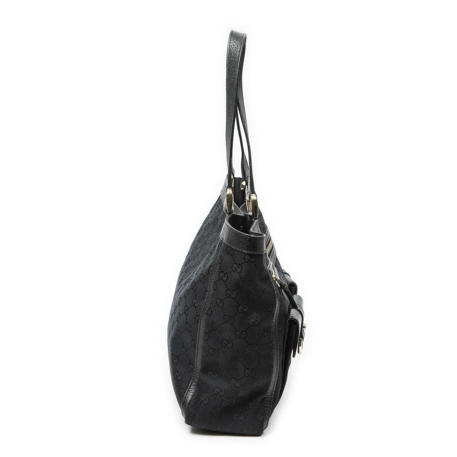 Gucci Abbey Pochette Black GG Canvas — view 4