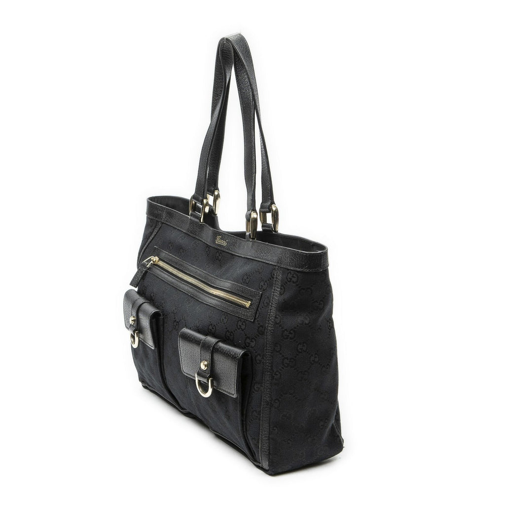 Gucci Abbey Pochette Black GG Canvas — view 2