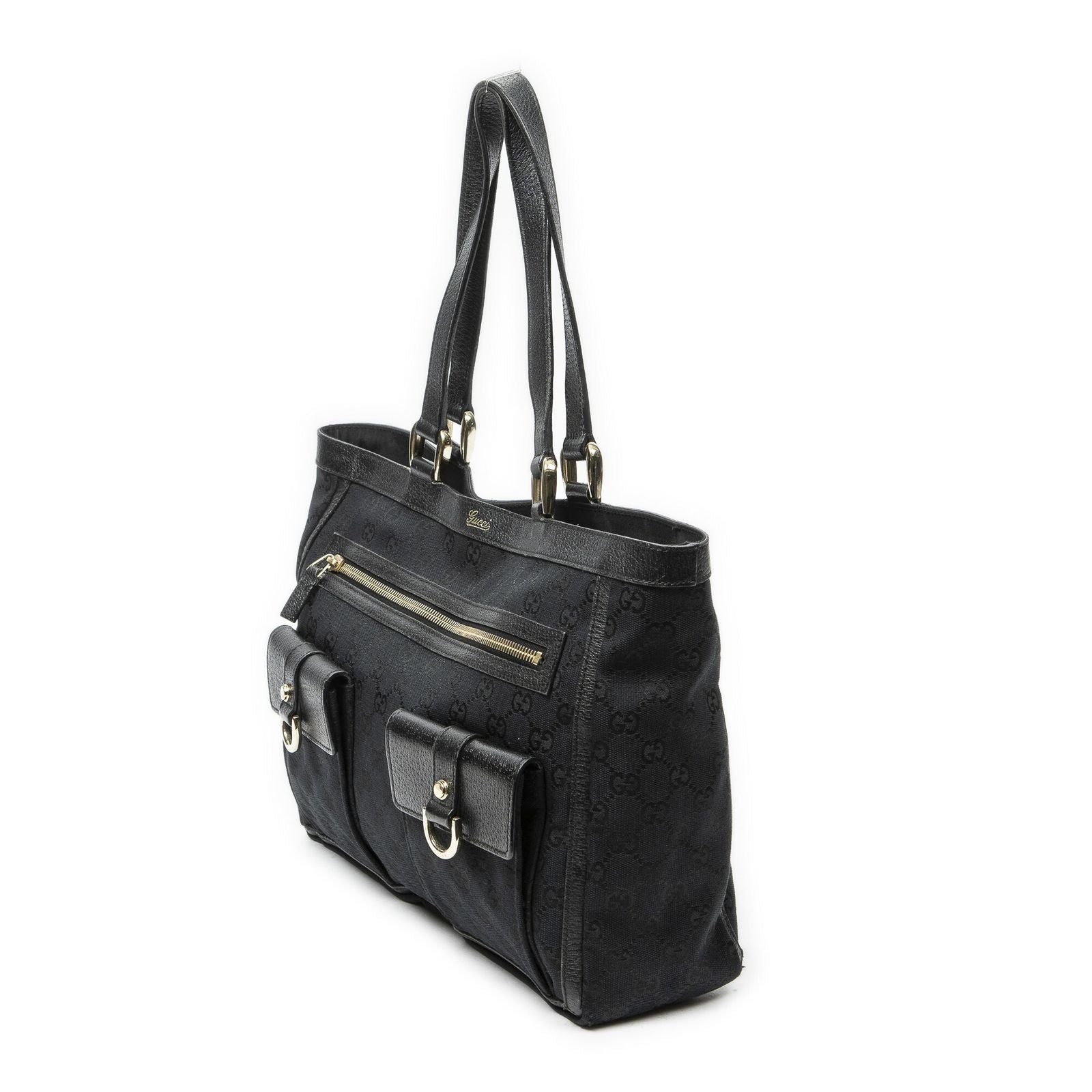Gucci Abbey Pochette Black GG Canvas — view 2