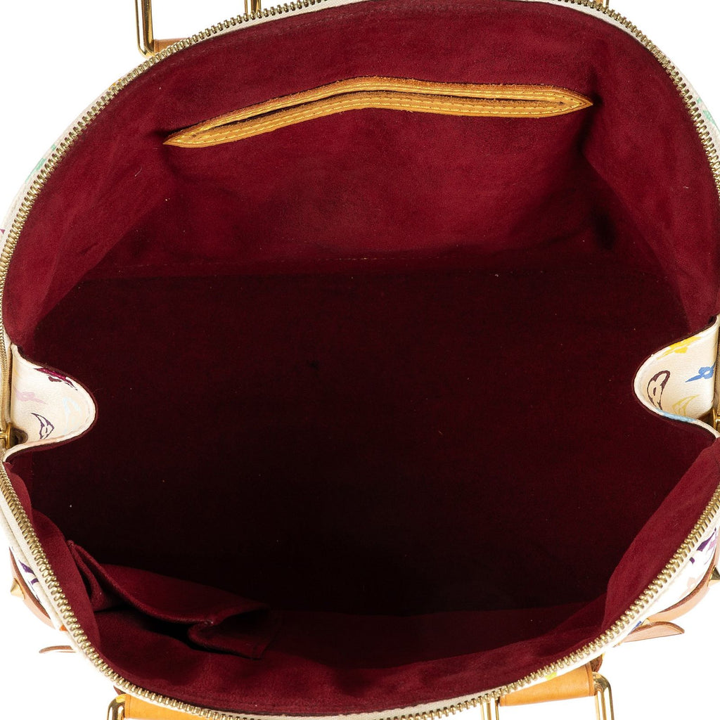Louis Vuitton Alma White Multicolor Colorful Monogram Canvas Handbag — view 9