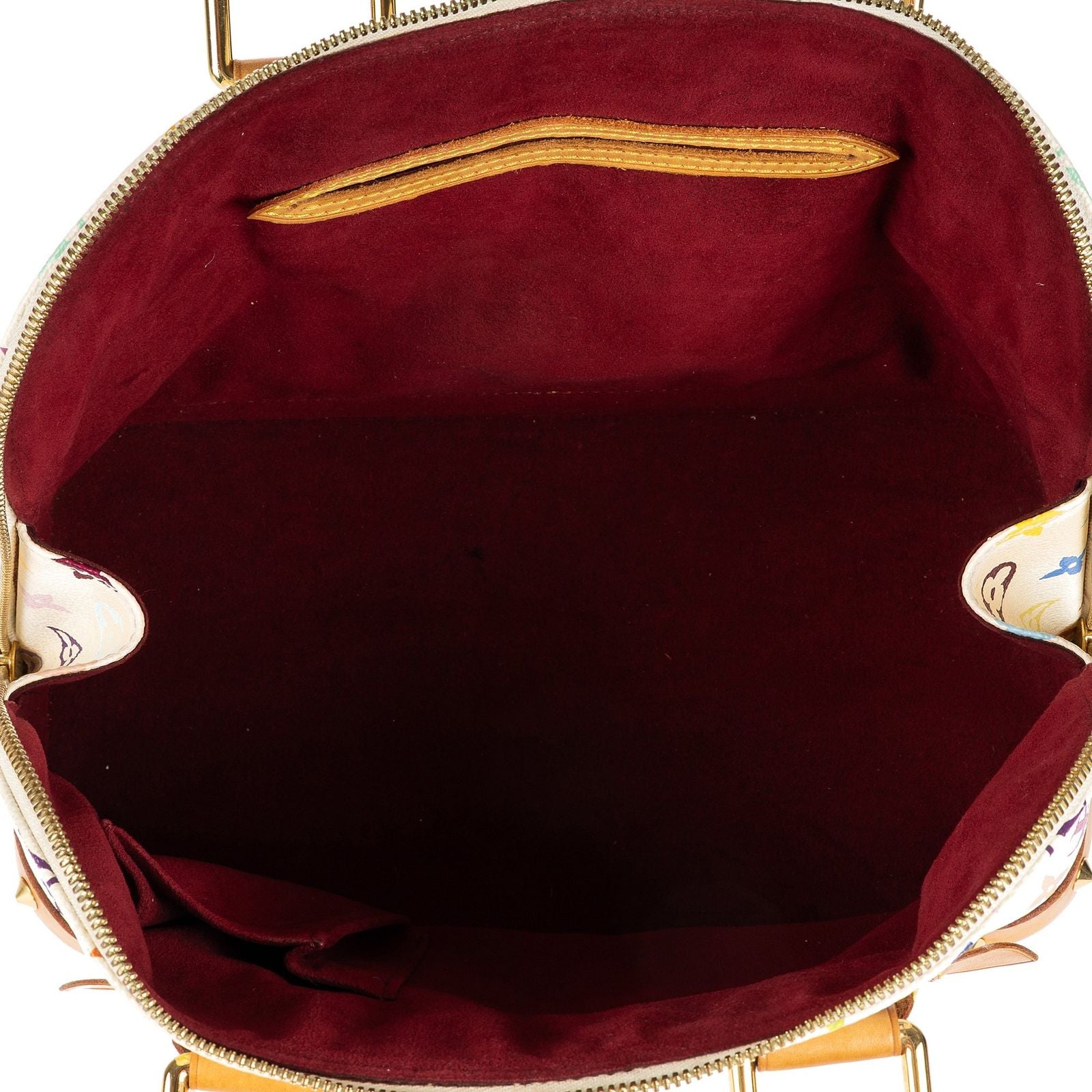 Louis Vuitton Alma White Multicolor Colorful Monogram Canvas Handbag — view 9