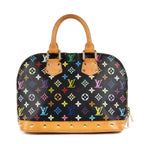 Louis Vuitton Alma Black Multicolor Colorful Monogram Canvas Handbag — view 5