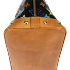 Louis Vuitton Alma Black Multicolor Colorful Monogram Canvas Handbag — view 8