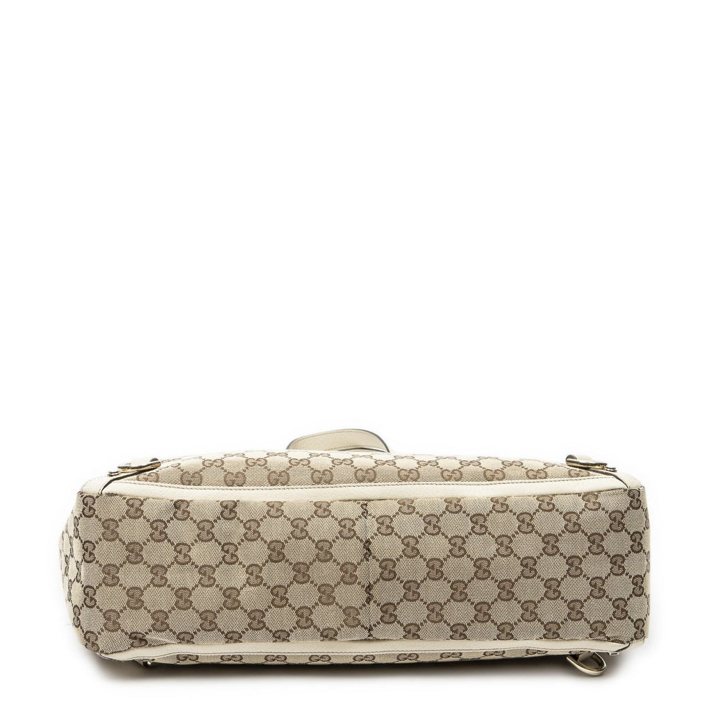 Gucci Large Abbey D Ring Tote Ivory Beige GG Canvas — view 6