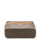Celine Top Handle Toiletries Pouch Brown Macadam Canvas — view 6