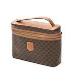 Celine Top Handle Toiletries Pouch Brown Macadam Canvas — view 2