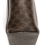 Celine Top Handle Toiletries Pouch Brown Macadam Canvas — view 7