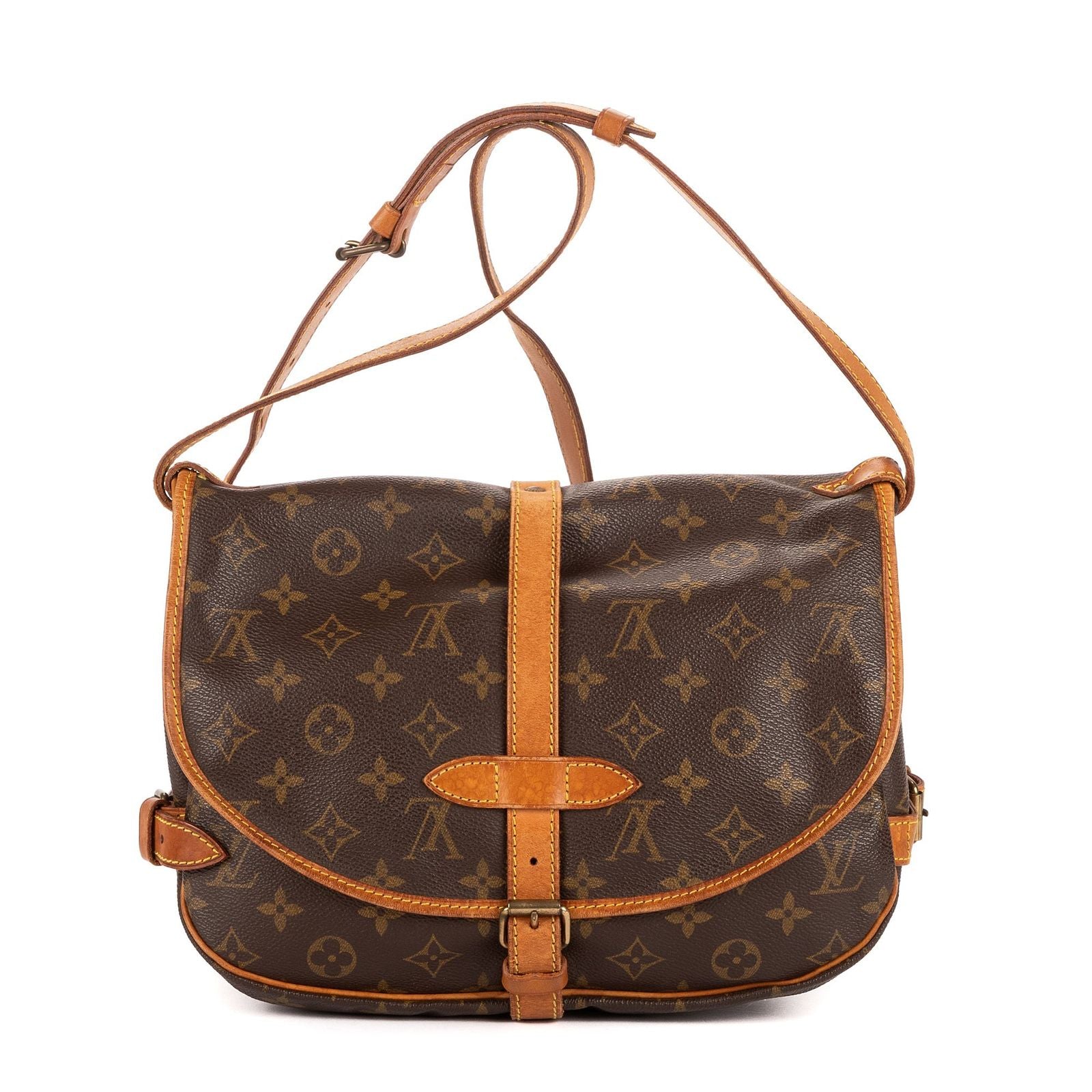 Louis Vuitton Saumur Brown Monogram Canvas — view 5