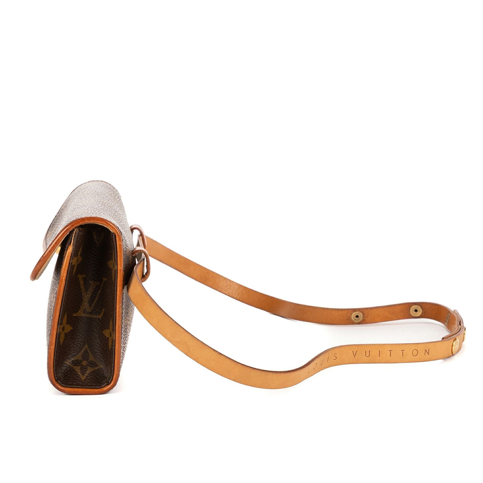 Louis Vuitton Pochette Florentine Brown Monogram Canvas — view 3