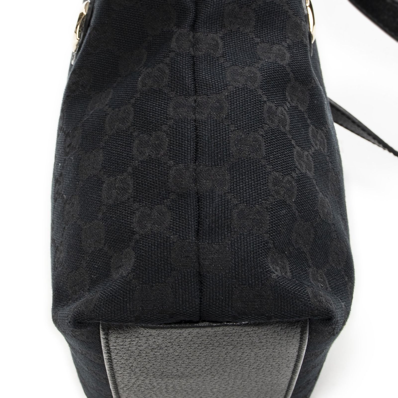 Gucci Charmy Bucket Tote Black GG Canvas — view 8