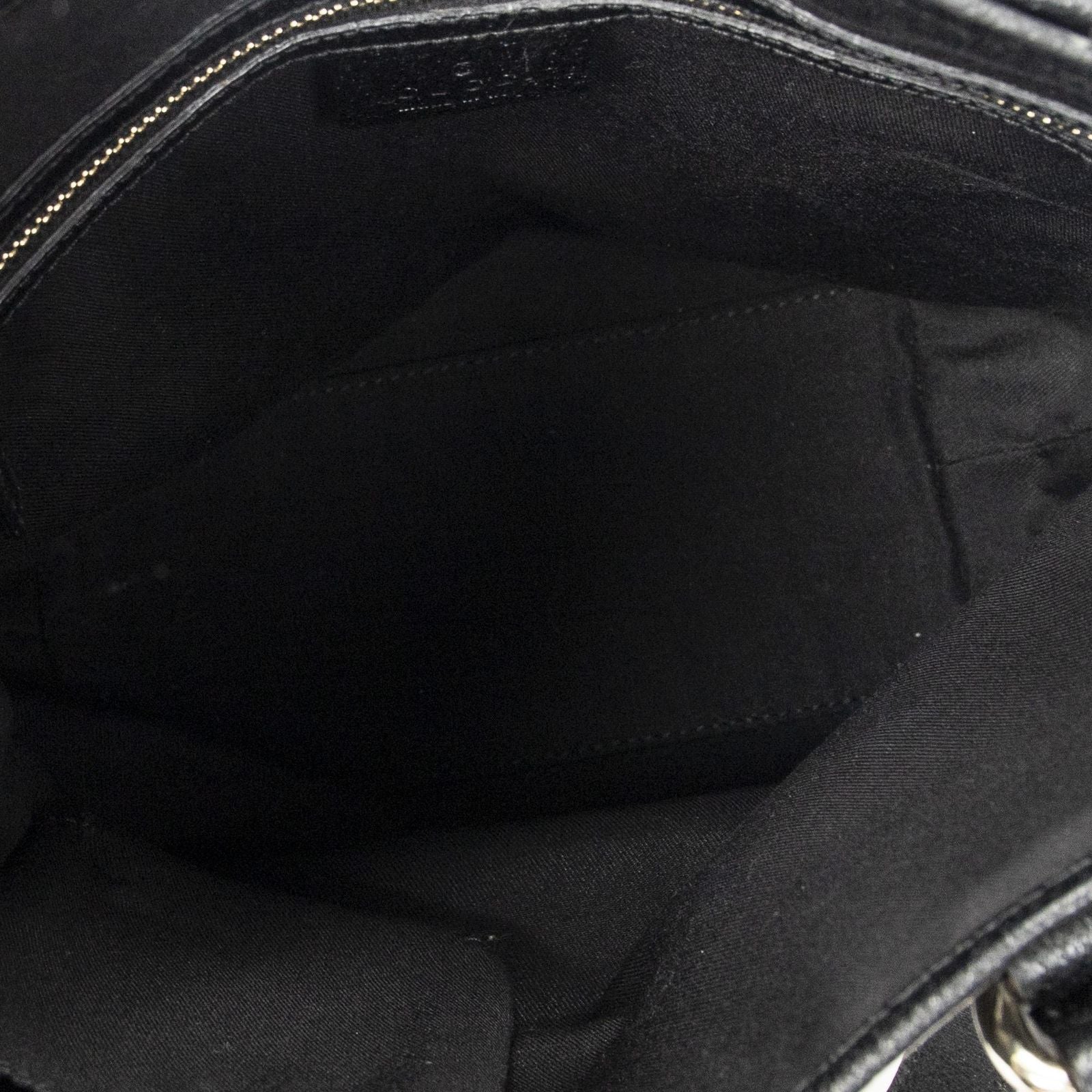 Gucci Charmy Bucket Tote Black GG Canvas — view 9
