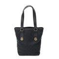 Gucci Charmy Bucket Tote Black GG Canvas