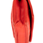Chanel Chain Wallet Red Quilted Perfo Leather — view 7