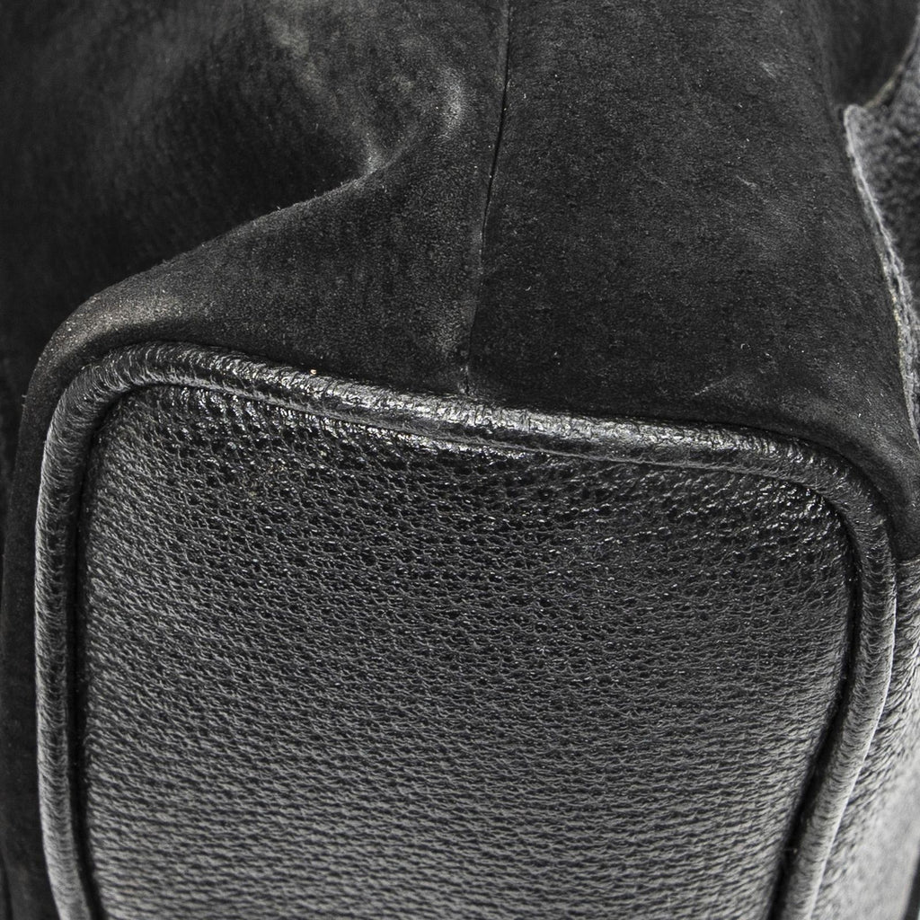 Gucci Mini Bamboo Backpack Sac Black Suede Leather — view 8