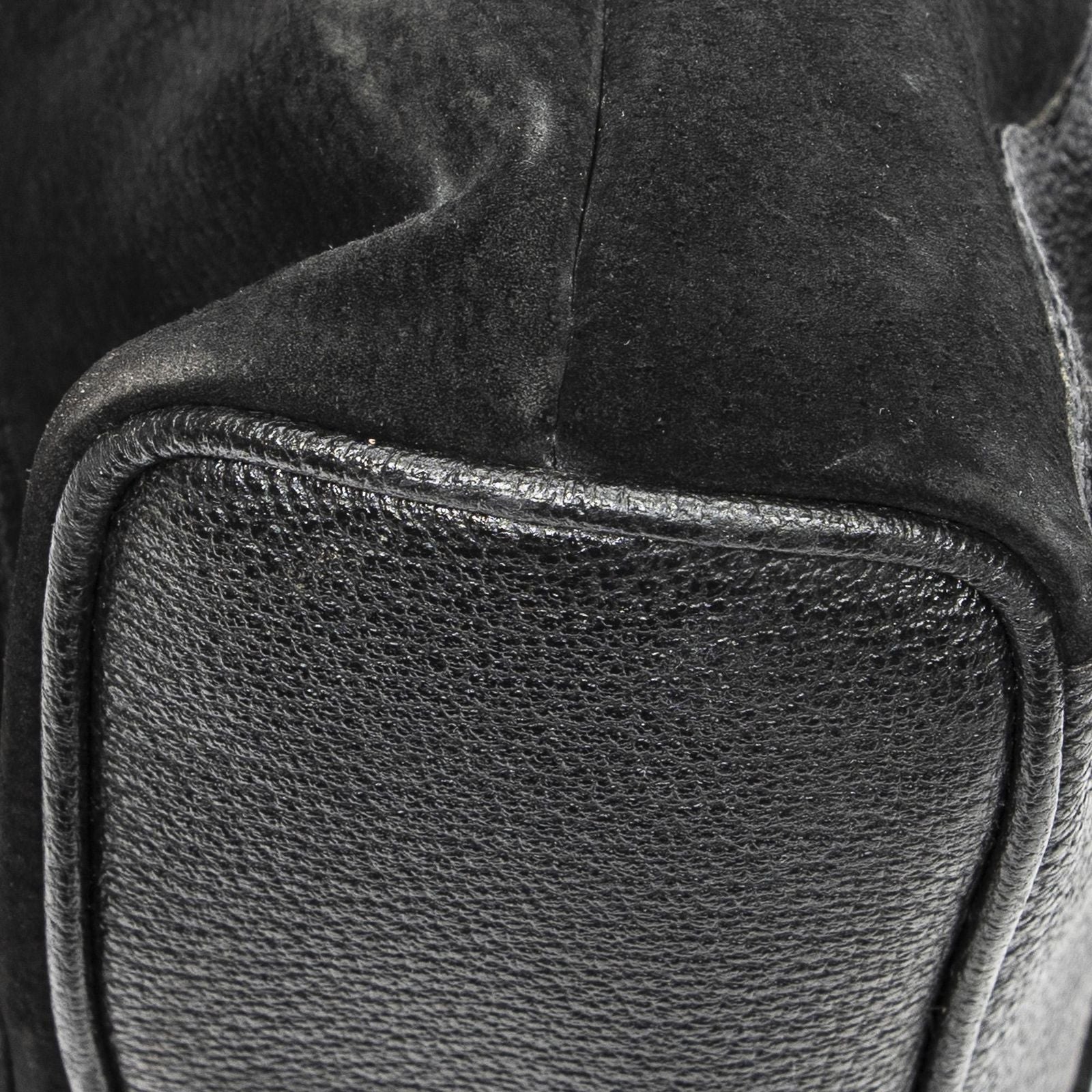 Gucci Mini Bamboo Backpack Sac Black Suede Leather — view 8