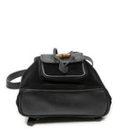 Gucci Mini Bamboo Backpack Sac Black Suede Leather — view 6