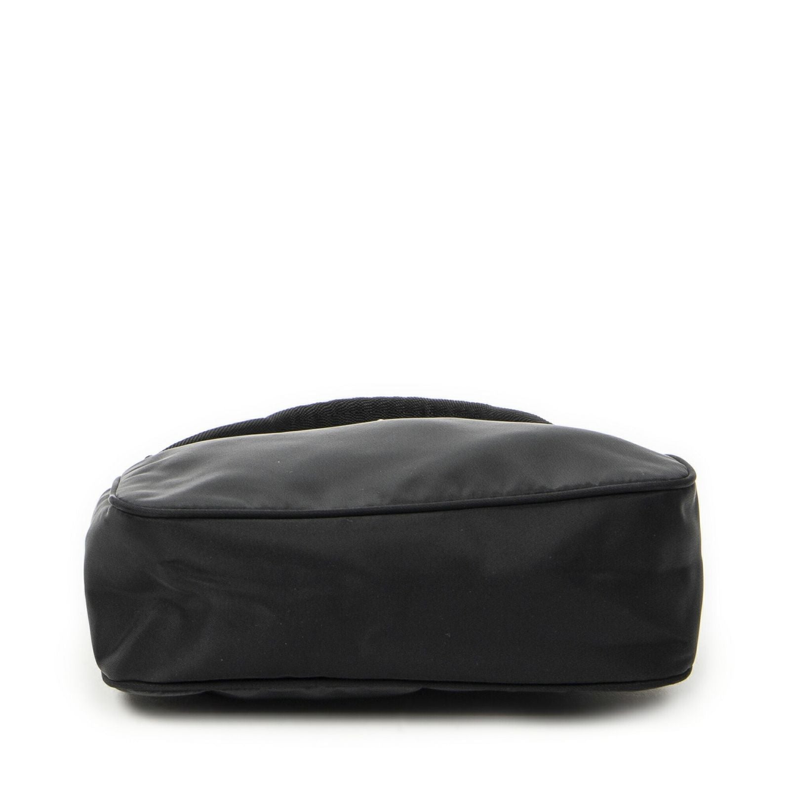 Prada Vintage Mini Zip Hobo Black Nylon Canvas — view 6