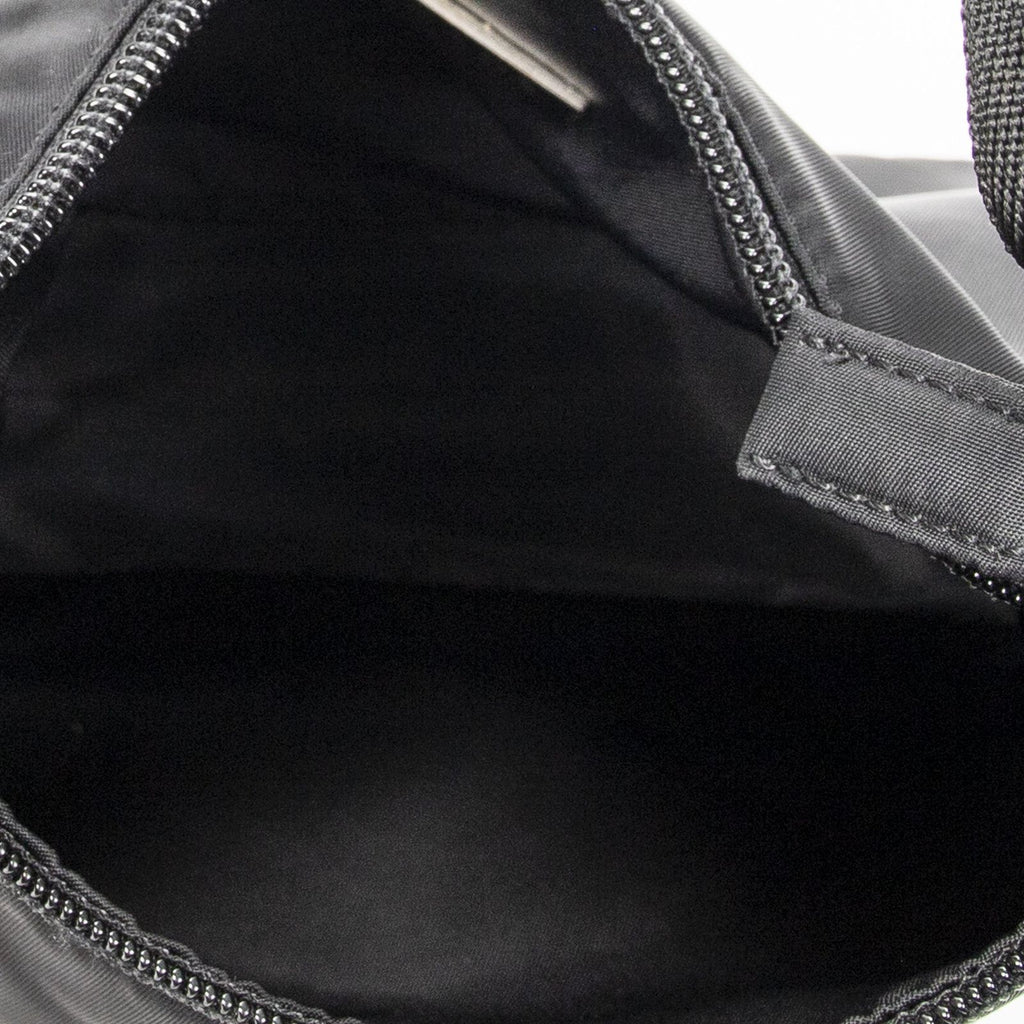 Prada Vintage Mini Zip Hobo Black Nylon Canvas — view 9
