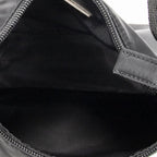 Prada Vintage Mini Zip Hobo Black Nylon Canvas — view 9