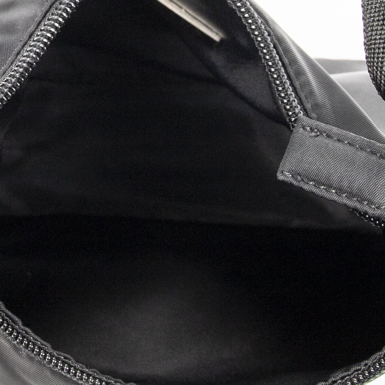 Prada Vintage Mini Zip Hobo Black Nylon Canvas — view 9