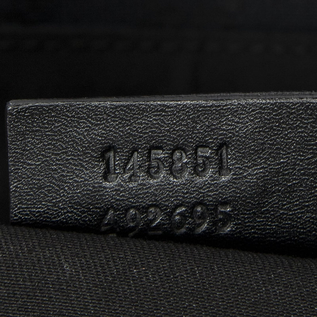 Gucci Flap Waist Bag Black GG Canvas — view 5
