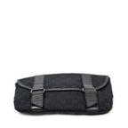 Gucci Flap Waist Bag Black GG Canvas — view 3