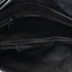 Gucci Flap Waist Bag Black GG Canvas — view 4