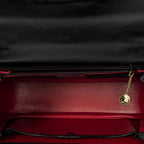 Gucci Vinte Ziff Laptop Handle Black Smooth Scarf Skin Leather — view 9
