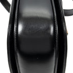 Gucci Vinte Ziff Laptop Handle Black Smooth Scarf Skin Leather — view 7