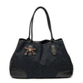 Gucci Princi Tote Black GG Canvas
