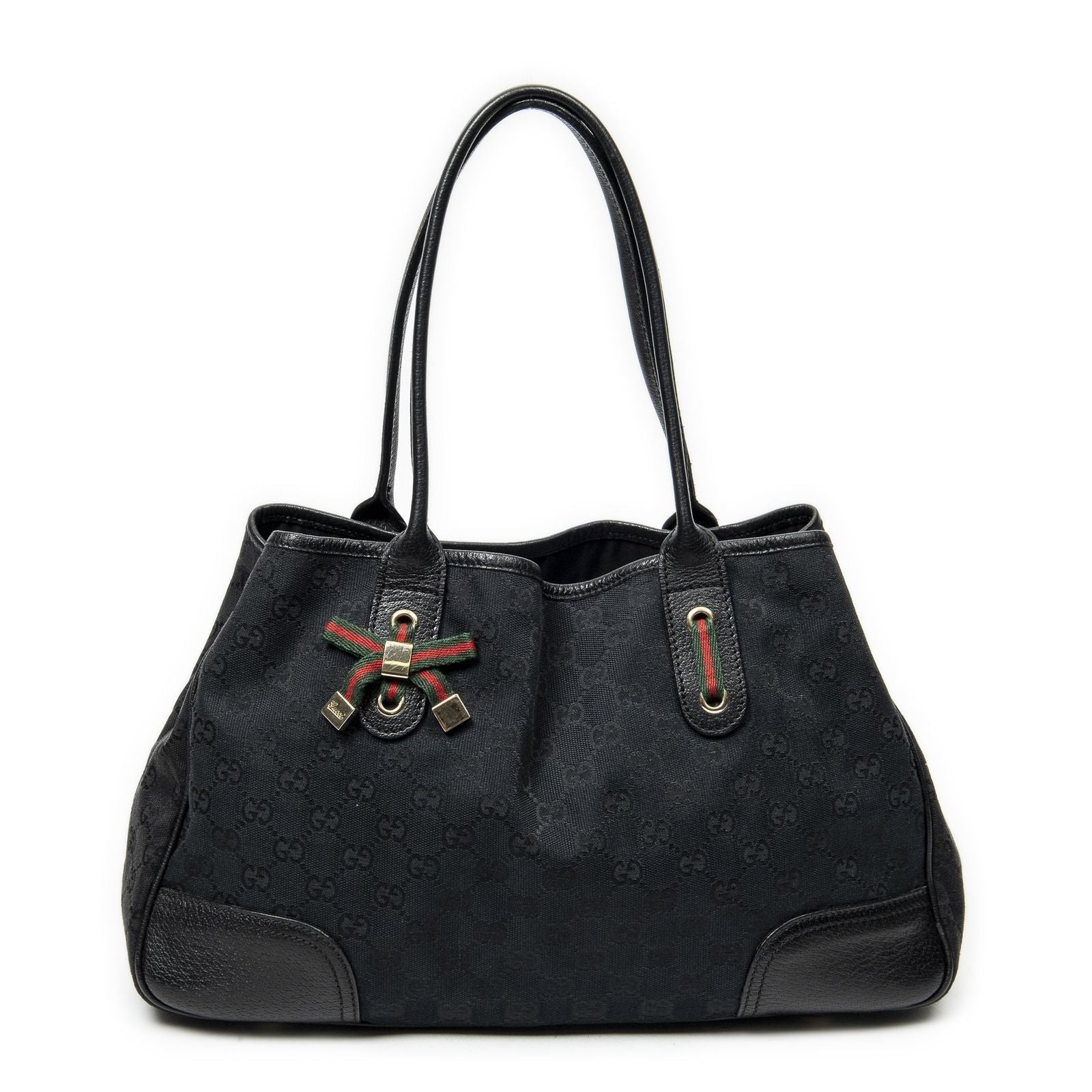 Gucci Princi Tote Black GG Canvas