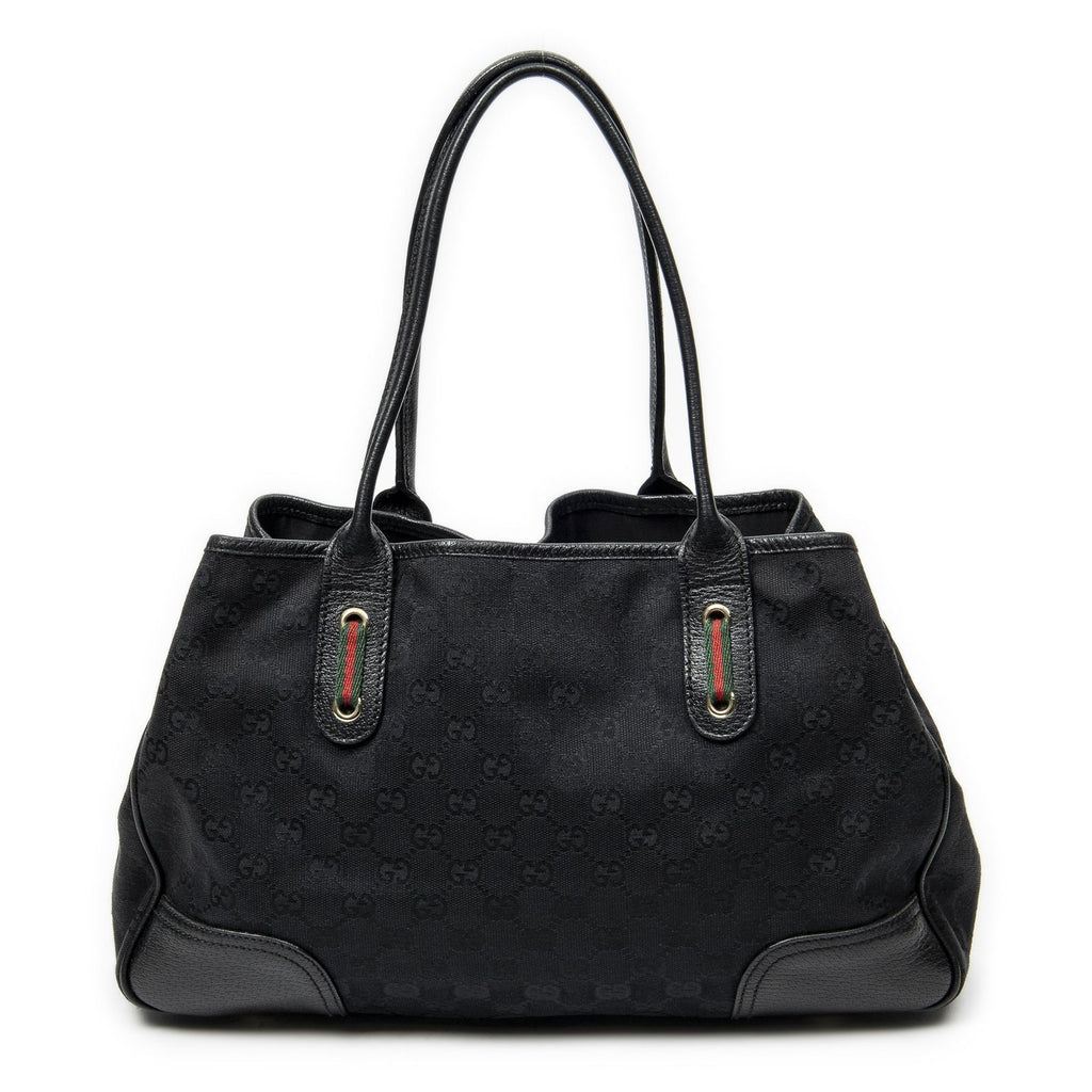 Gucci Princi Tote Black GG Canvas — view 5