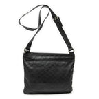 Gucci Large Square Zip Messenger Black Guccissima — view 5