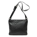 Gucci Large Square Zip Messenger Black Guccissima